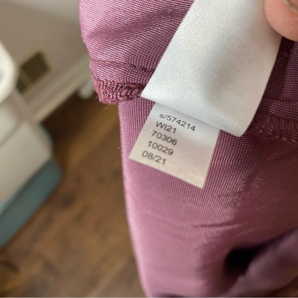 Loft Burgundy Velvet Off-Shoulder Top, Size S - Picture 4 of 5